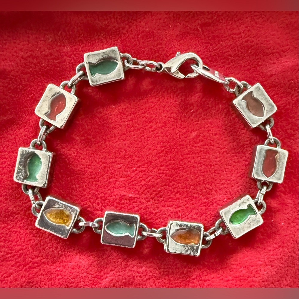 KOOKAÏ Vintage Multi Colour Sterling Silver Bracelet